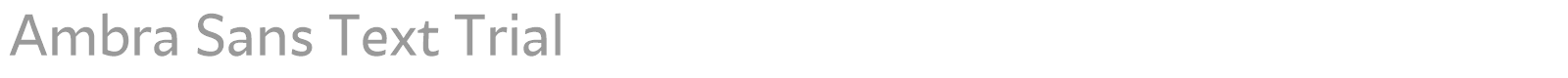 Ambra Sans font preview