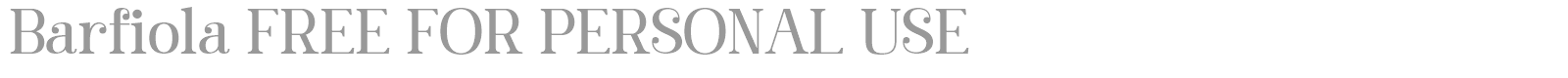 Barfiola font preview
