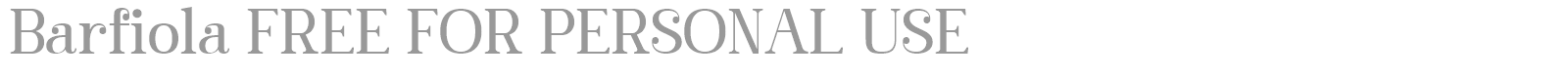 Barfiola font preview