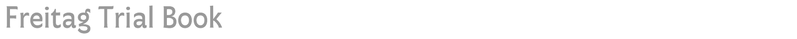 Freitag font preview