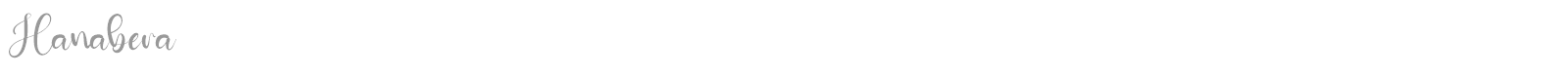 Hanabera font preview