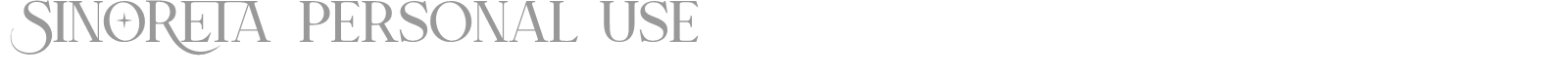 Sinoreta font preview