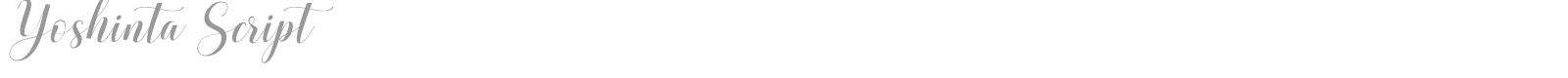 Yoshinta Script font preview