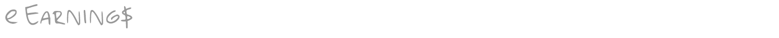 e Earning font preview