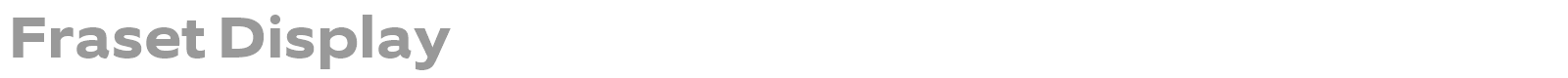 Fraset Display font preview