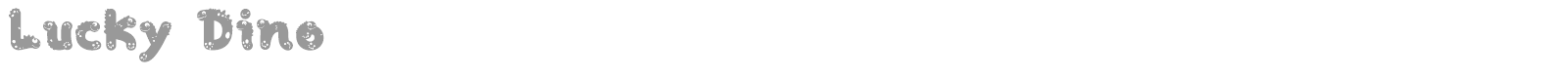 Lucky Dino font preview