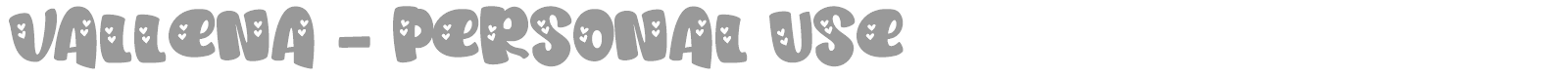 Vallena font preview