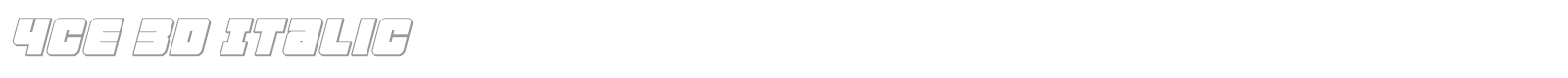 4ce font preview