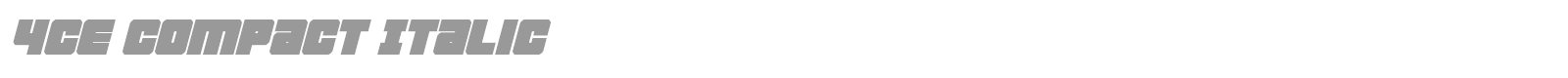 4ce font preview