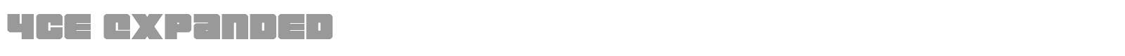 4ce font preview