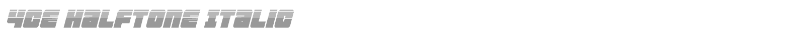 4ce font preview