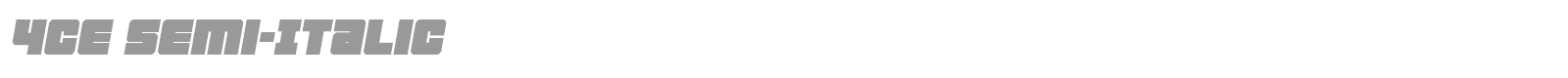 4ce font preview