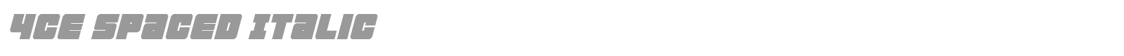 4ce font preview