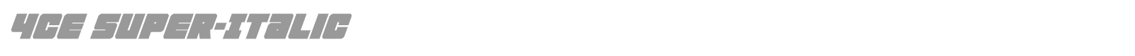 4ce font preview