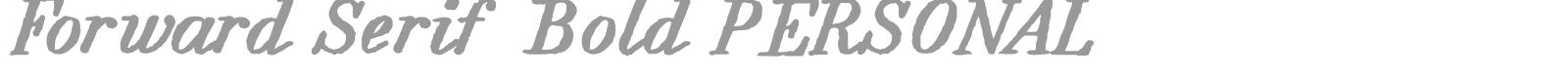 Forward Serif font preview