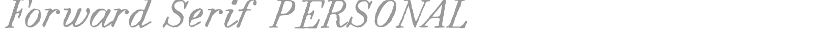 Forward Serif font preview