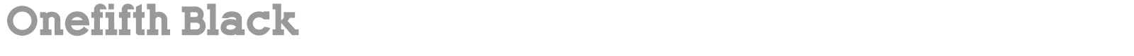 Onefifth font preview