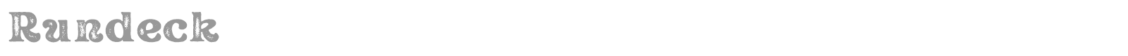 Rundeck font preview