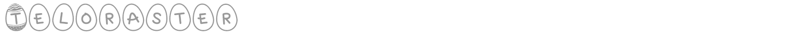 Teloraster font preview