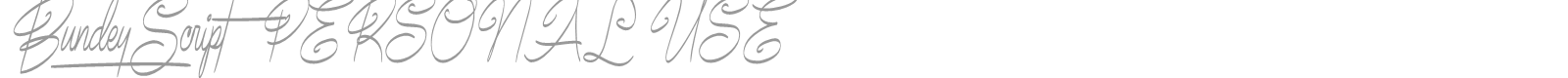 Bundey Script font preview