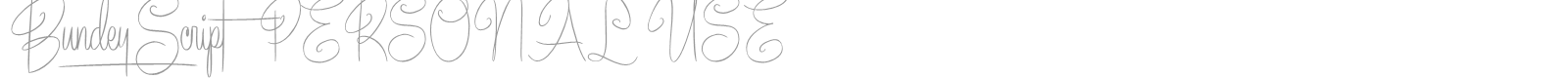 Bundey Script font preview