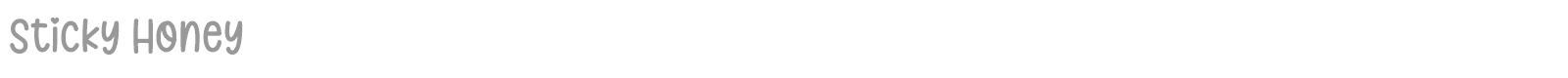 Sticky Honey font preview