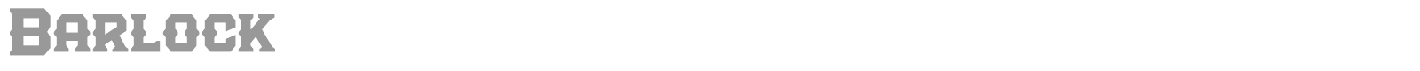 Barlock font preview