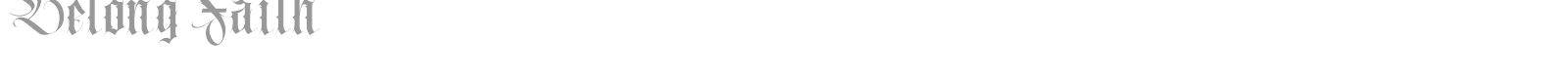 Belong Faith font preview
