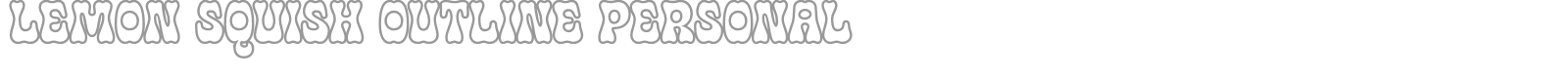 Lemon Squish font preview