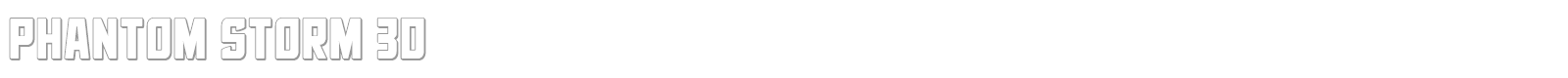 Phantom Storm font preview