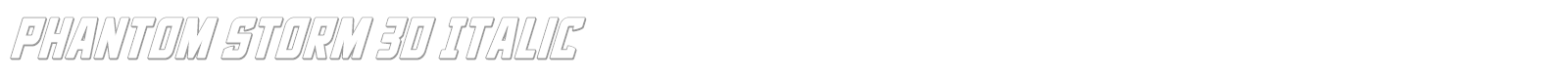 Phantom Storm font preview
