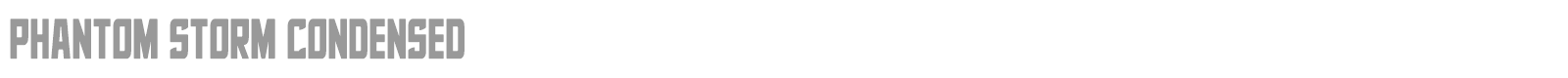 Phantom Storm font preview