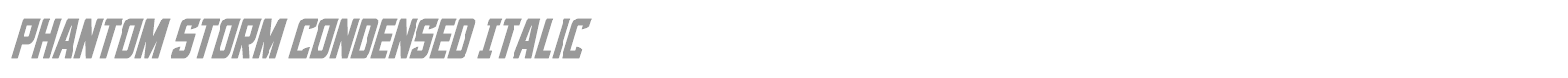 Phantom Storm font preview