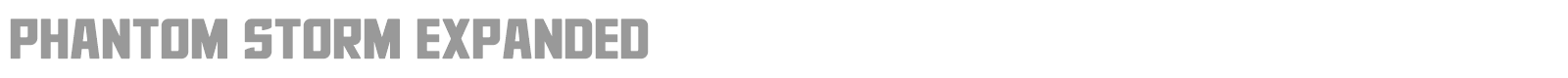 Phantom Storm font preview