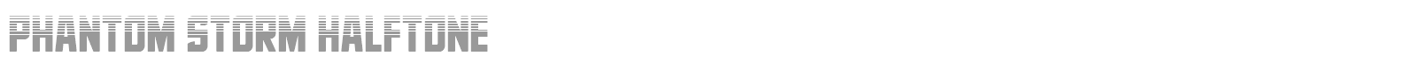 Phantom Storm font preview
