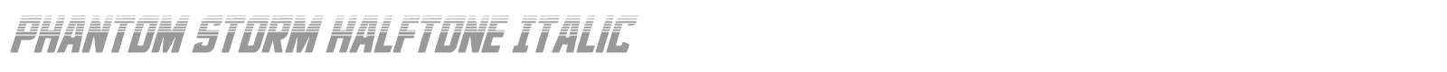Phantom Storm font preview