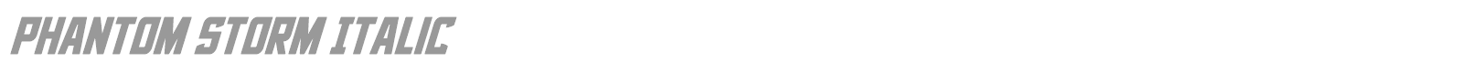 Phantom Storm font preview