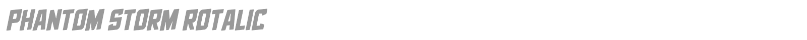 Phantom Storm font preview