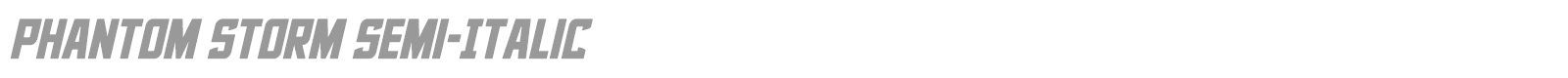 Phantom Storm font preview