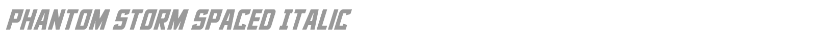 Phantom Storm font preview
