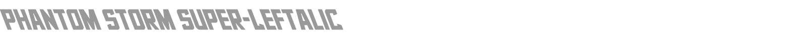 Phantom Storm font preview