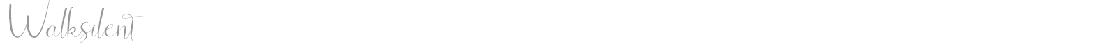 Walksilent font preview
