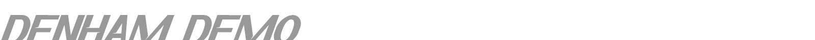 Denham font preview