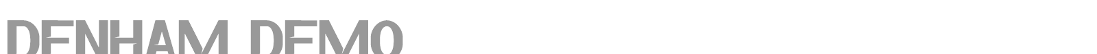 Denham font preview