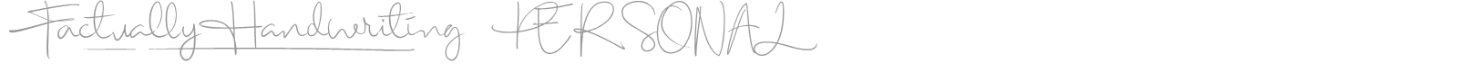 Factually Handwriting font preview