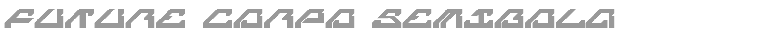 Future Corpo font preview