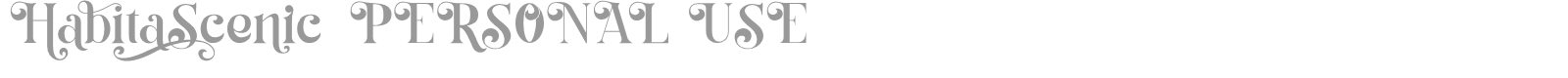 Habita Scenic font preview