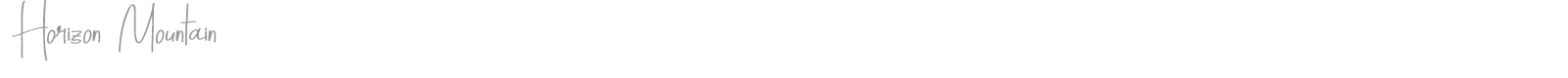 Horizon Mountain font preview