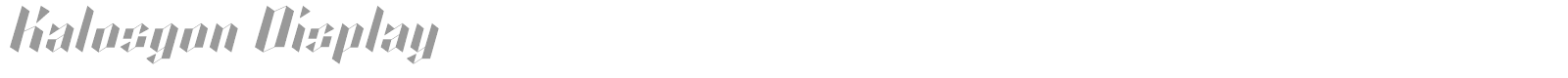 Kalosgon font preview
