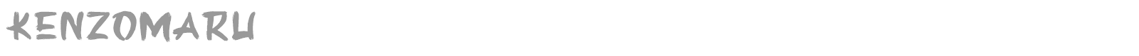 Kenzomaru font preview